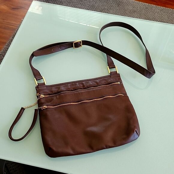 HOBO Leather Crossbody Bag - Picture 1 of 9
